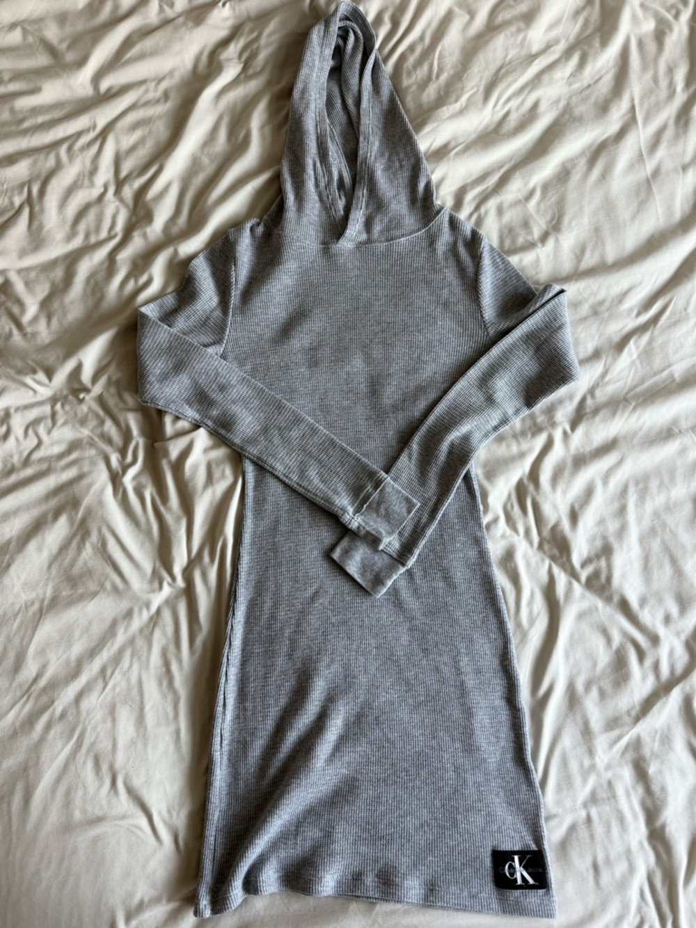 Calvin Klein Hooded Long Sleeve Dress, XS